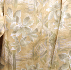 Vintage - Toni Richard - Very Lightweight Tropical Polynesian Print Short Sleeve Hawaiian Shirt - Size S