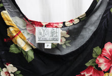 Load image into Gallery viewer, Vintage - Young Hawaii - Black Tropical Print Tank Top - Size Petite