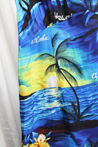 Vintage - Hilo Hattie - Tropical Hawaiian/Aloha, Sailboats Short Dress - Size 4
