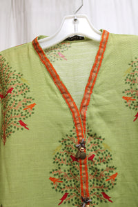 Limelight - Birds on Trees Print V-Neck Ethnic Tunic - Size M