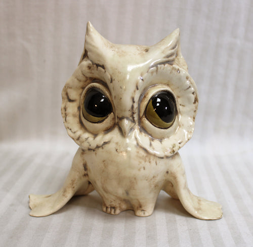 Vintage - Anthony Freeman Mcfarlin - Big Eyed Ceramic Owl 6.25