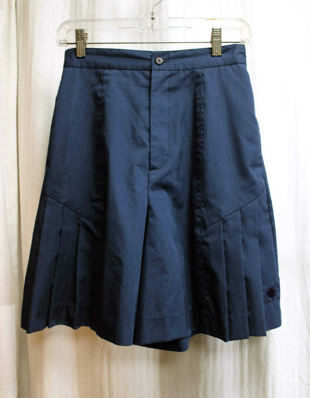 Vintage - Sycamore Hills - Blue Pleated Leg Culotte Shorts - 24.5