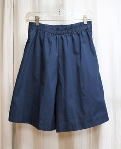 Vintage - Sycamore Hills - Blue Pleated Leg Culotte Shorts - 24.5" Waist