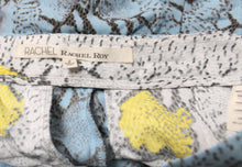 Load image into Gallery viewer, Rachel, Rachel Roy - Light Blue, Lightweight Snakeskin Print w/ Pockets Pants - Size 2