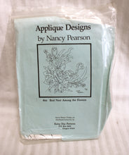 Load image into Gallery viewer, Vintage 1987 - Rainy Day Patterns - Nancy Pearson, Applique Designs #66 &quot;Bird Nest Among Flowers&quot;