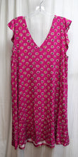 Load image into Gallery viewer, Loft - Magenta Pink V-Neck &amp; Back Easy A-Line Dress - Size XL