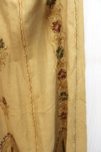 Load image into Gallery viewer, Vintage 80&#39;s - Gunne Sax, Jessica McClintock - Strapless Purple Lamé &amp; Velvet Bodice, with Satin Skirt w/ Long Tie Back Sash Prom/Party Dress - Size 5 (VINTAGE Sizing See Measurements 22&quot; Waist)
