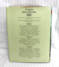 Load image into Gallery viewer, Vintage 1985- Techniques of the Great Masters of Art - Chartwell Books - Hardback Book