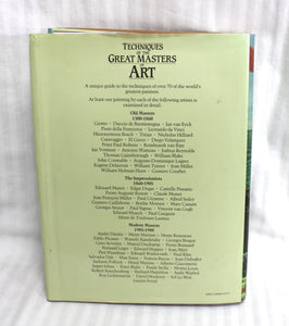 Vintage 1985- Techniques of the Great Masters of Art - Chartwell Books - Hardback Book