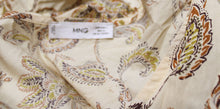 Load image into Gallery viewer, MNG (Mango) - Cotton Earth Tones Paisley One Shoulder, Wide Leg Jump Suit - Size L