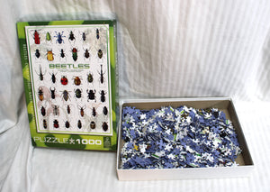 Eurographics - Beetles Coleopteres Kafer - 19.25"x26.63 1000 PC Puzzle