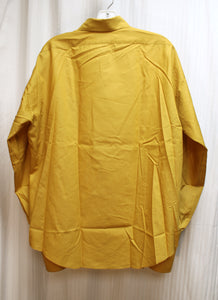 Vintage Men's - Hampshire House by Van Heusen - Golden Rod, French Cuff Long Sleeve Button Up Shirt - Size L (Approx, See Measurements)