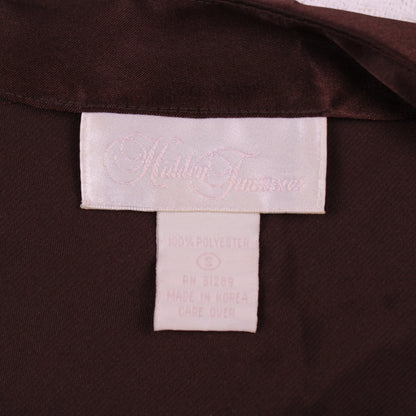 Hidden Fantasies - Vintage - Brown Satin Slip Dress - Size S