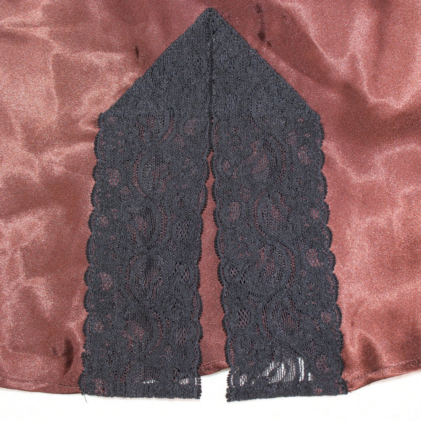 Hidden Fantasies - Vintage - Brown Satin Slip Dress - Size S