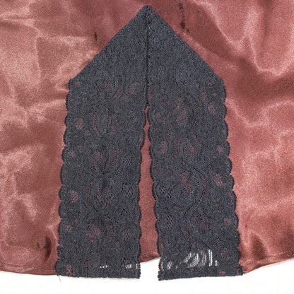 Hidden Fantasies - Vintage - Brown Satin Slip Dress - Size S