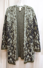 Load image into Gallery viewer, Ady P (Adyson Parker) - Gray Blue &amp; Green Open Front Tunic Cardigan Sweater - Size M