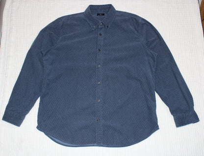 Ben Sherman - Navy Blue Long Sleeve Button-up Shirt - Size XL