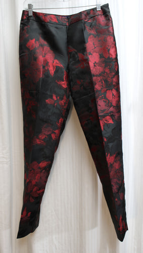 RSVP by Talbots - Red & Black Floral Trouser Pants - Size 6