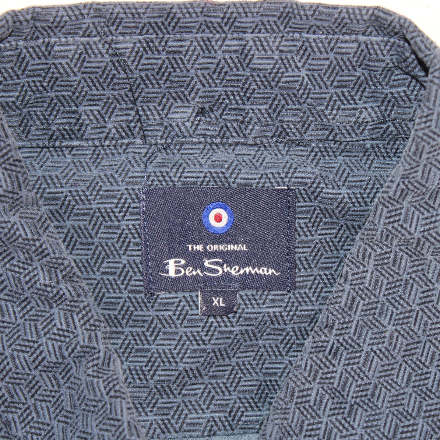 Ben Sherman - Navy Blue Long Sleeve Button-up Shirt - Size XL