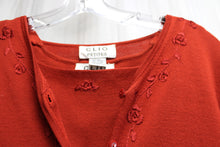 Load image into Gallery viewer, Clio Petites - Red Silk Sweater Twin Set - Size- Petite L