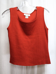 Clio Petites - Red Silk Sweater Twin Set - Size- Petite L