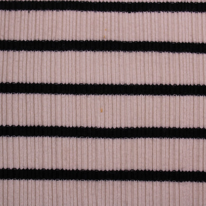 Abercrombie & Fitch - Black & White Stripped High-Neck Midi Sweater Dress - Size S