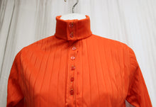 Load image into Gallery viewer, Vintage 60&#39;s/70&#39;s - Miss Holly - 2 Piece Pinstripe Texture Orange Top &amp; Pants Set - Size 8 (Vintage See Measurements  Waist 24&quot;)