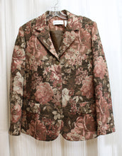 Load image into Gallery viewer, Vintage 90&#39;s - Alfred Dunner - Floral Tapestry 3 Button Blazer - Size 14