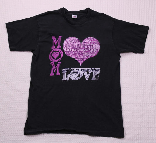 Vintage -  "Mom Supreme Love" Graphic T-shirt - Size L
