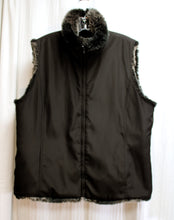 Load image into Gallery viewer, Kristen Blake - Brown &amp; Black Reversible Faux Fur Vest - Size XXL