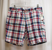 Load image into Gallery viewer, Aeropostle - Madras Plaid, Cotton Stretch Shorts Size 5/6 (w/ Tags)