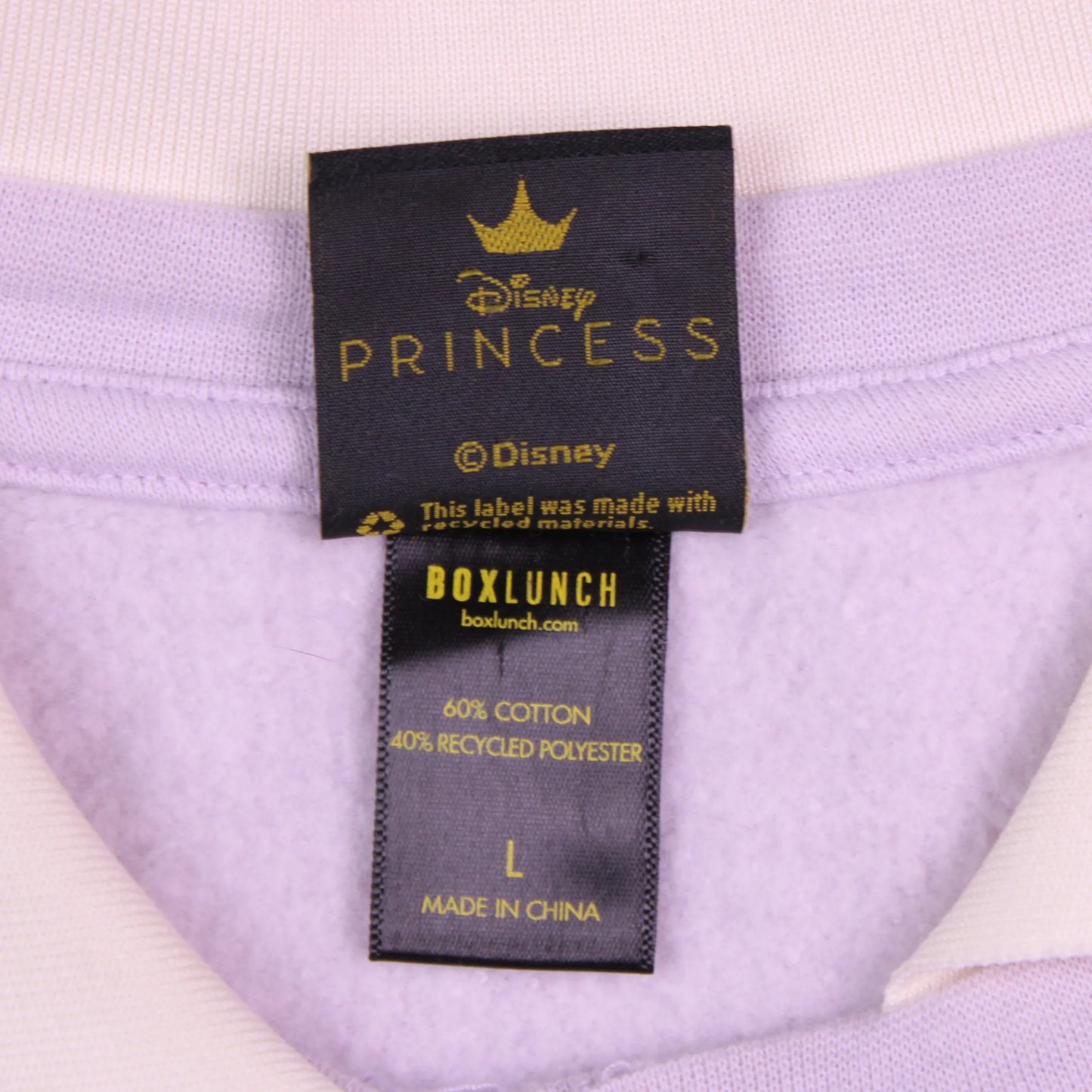 BoxLunch - Disney The Princess and The Frog Icons Collared Crewneck Sweatshirt - Size L