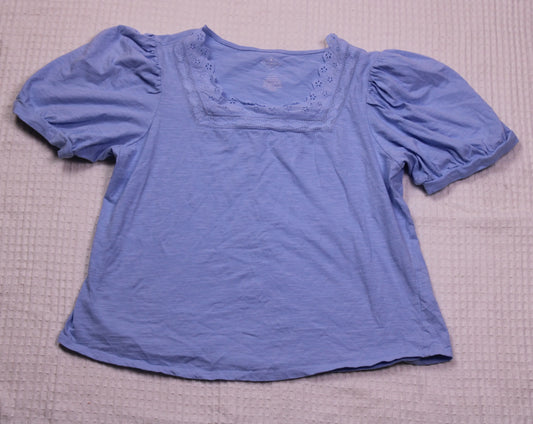 St John's Bay - Light Blue Knit Top - Size L