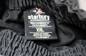 Starbury by Stephon Marbury - Black Men's Tear Away (snaps) Warm up Pants  - Size 2XL