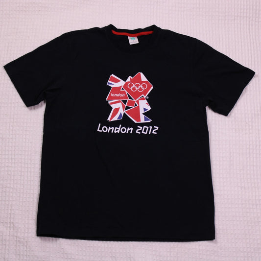 Team Apparel -  Black London 2012 Olympics Logo Graphic T-Shirt - Size M