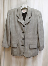 Load image into Gallery viewer, Vintage- Express Campagnie Internationale Tailleur - Black &amp; White Check Plaid Blazer - Size 7/8 (Vintage See Measurements)