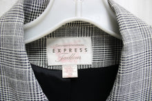 Load image into Gallery viewer, Vintage- Express Campagnie Internationale Tailleur - Black &amp; White Check Plaid Blazer - Size 7/8 (Vintage See Measurements)