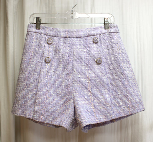 Endless Rose - Lavender Tweed, High Waisted Shorts - Size M (w/ Tag)