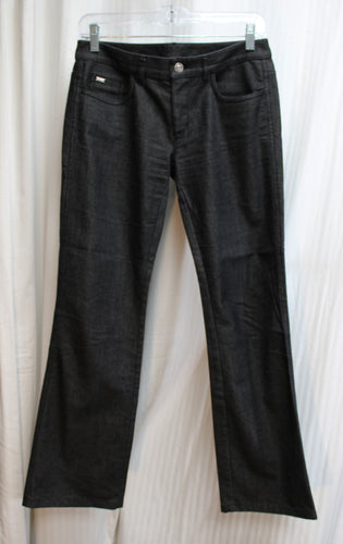 St John - Black Low Rise Stud & Beaded Embellished Back Pocket jeans- Size 2