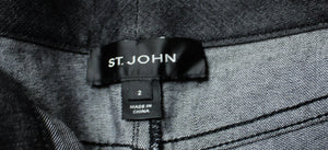 St John - Black Low Rise Stud & Beaded Embellished Back Pocket jeans- Size 2