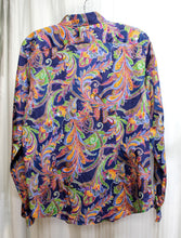 Load image into Gallery viewer, Lauren, Ralph Lauren - Colorful Paisley Lightweight Button Up Shirt - Size L