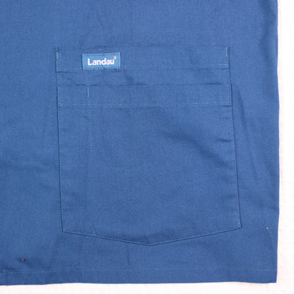 Landdau - Aqua Snap-Front Scrub Jacket - Size XL