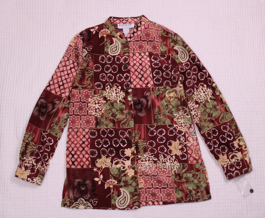 Brownstone Studio New York - Vintage - Patchwork Print Button-Down Shirt - SIze 8