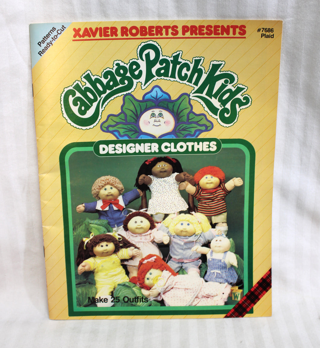 Vintage 1984 - Cabbage Patch Kids Designer Clothes (Sewing Patterns) Xavier Roberts Presents