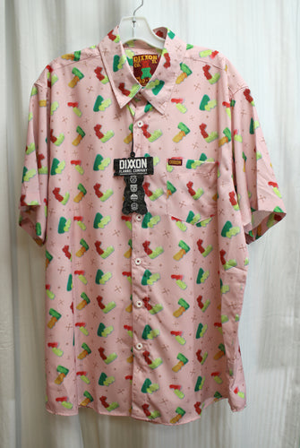 Men's - Dixxon Flannel Company - The Dad Bod Limited Edition Naughty Gummy Karma Sutra Party Shirt - Size XL (w/ Tags, See Note)