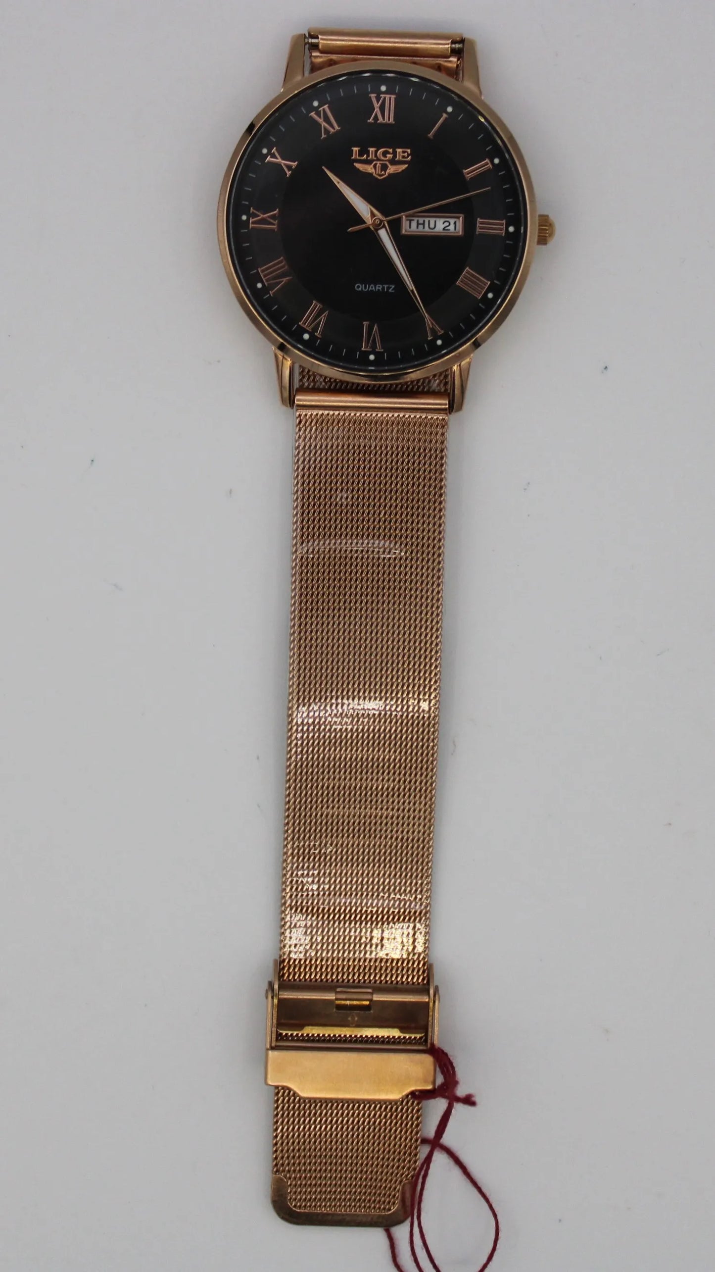 Lige Rose Gold-Tone Stainless Steel Watch