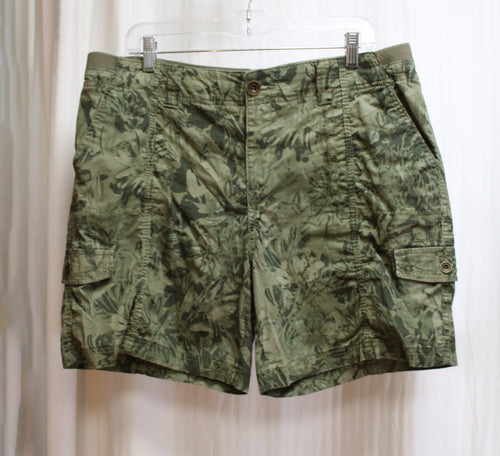 Style & Co - Floral Camo Cargo Shorts - Size 12