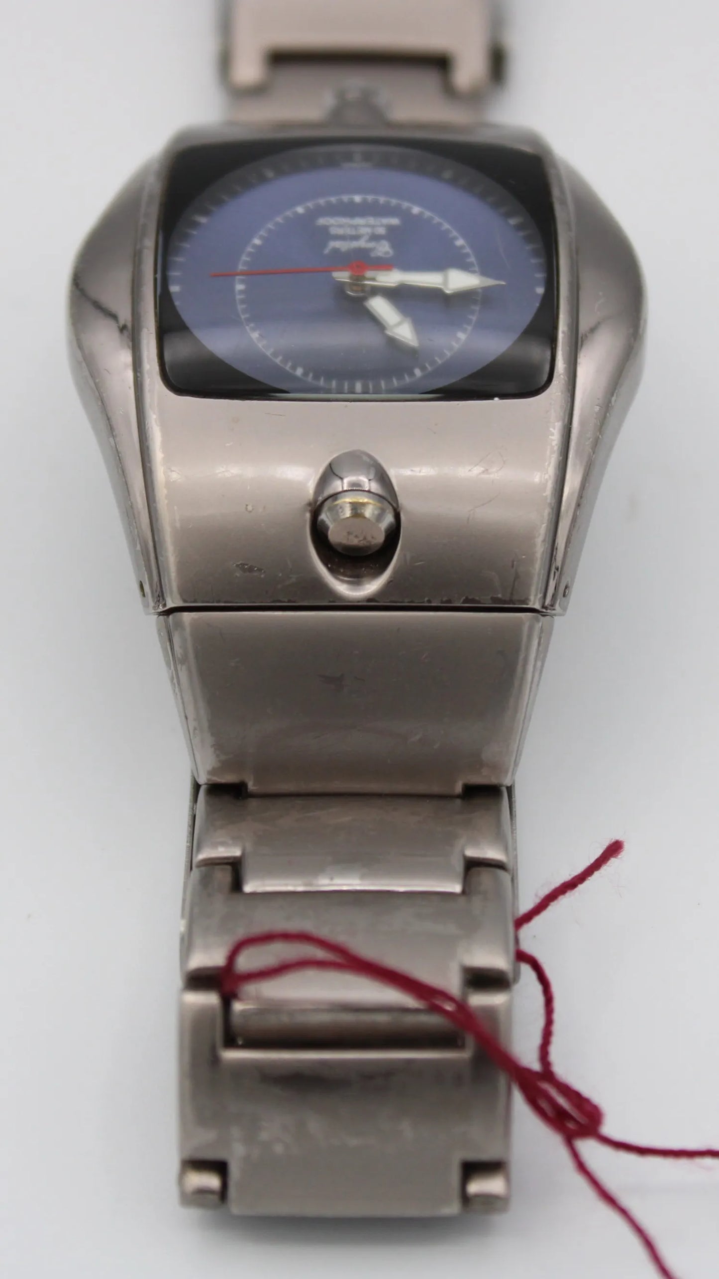 Omax Gunmetal "Space-age" Design Wristwatch