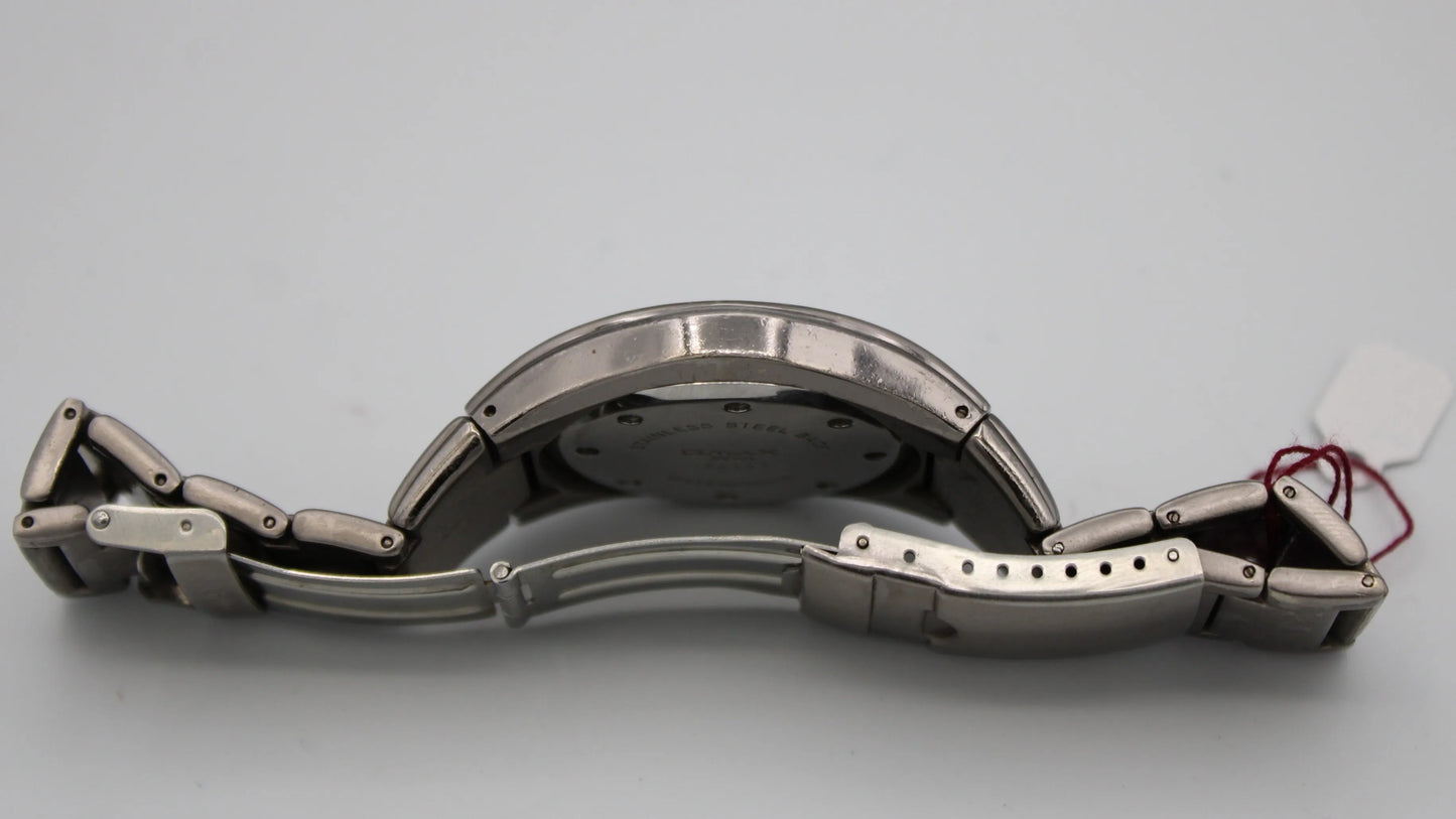 Omax Gunmetal "Space-age" Design Wristwatch