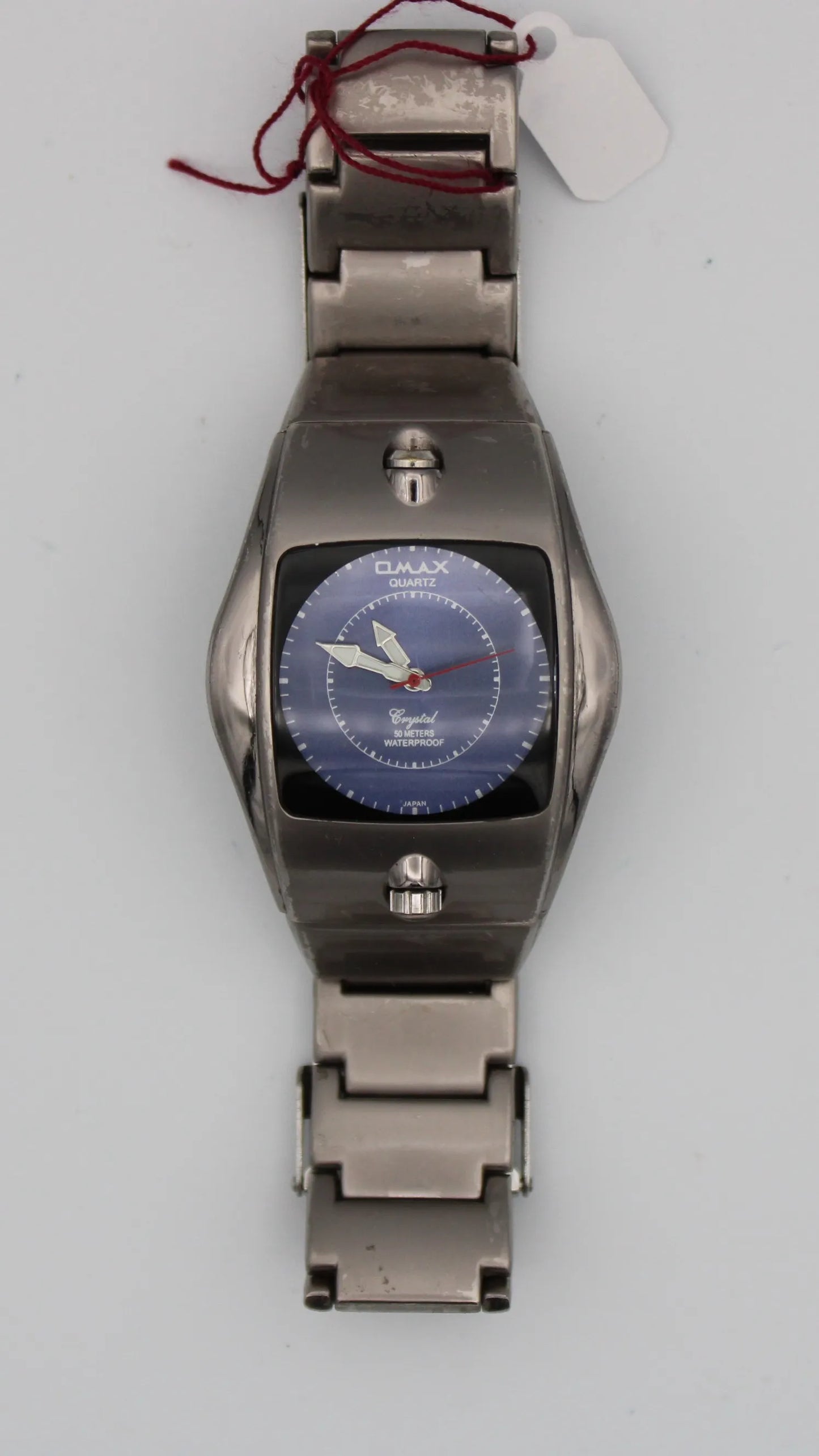 Omax Gunmetal "Space-age" Design Wristwatch